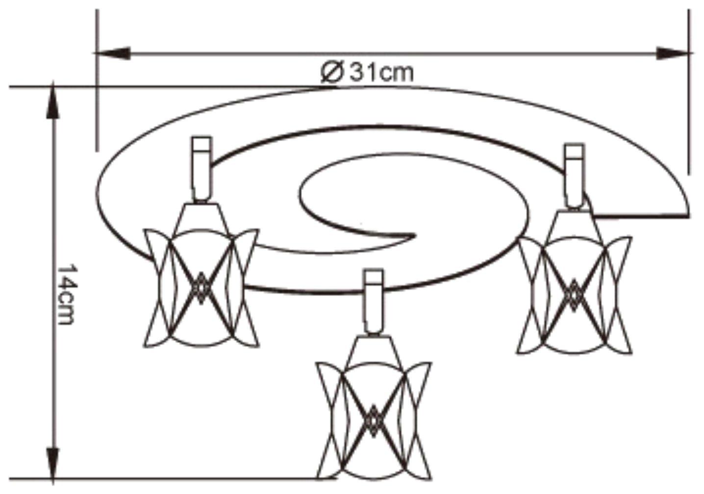 Rosa Ceiling Lights Mantra Surface Spot Lights